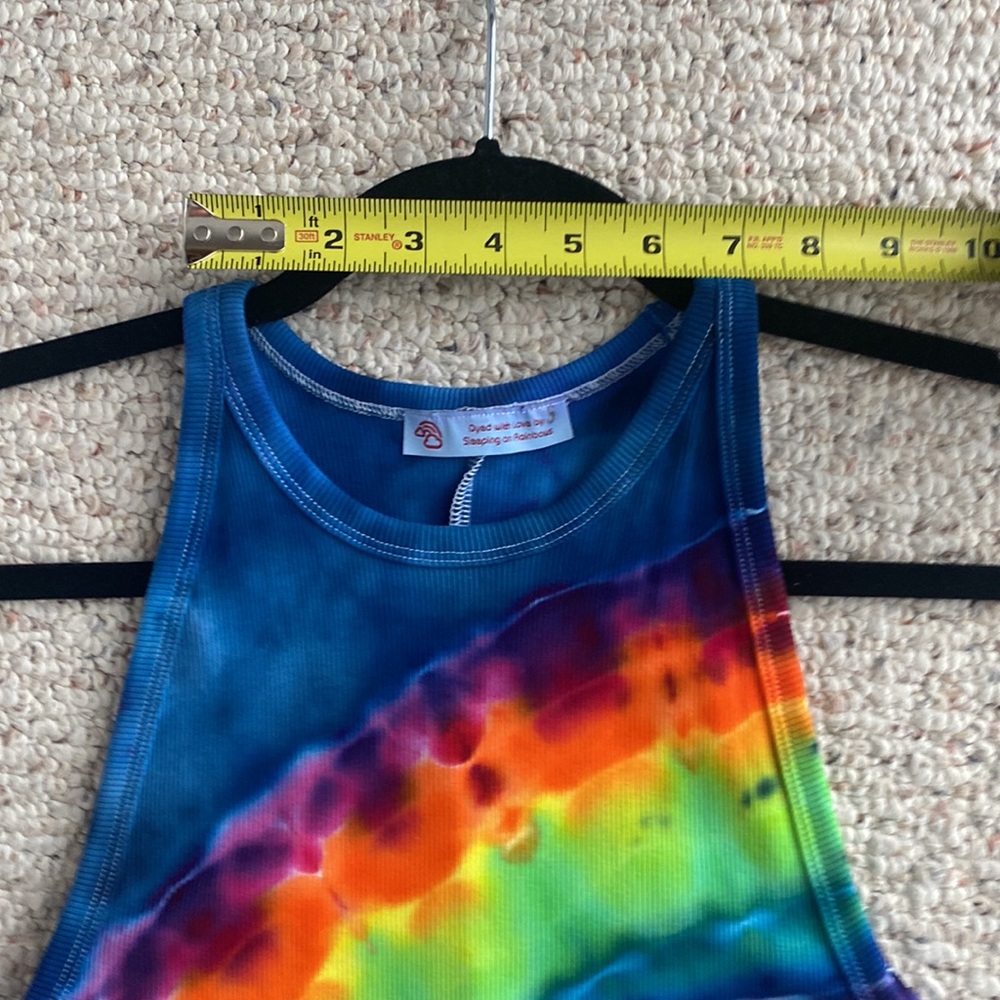 Phish donut tie dye dress ribbed tank dress stretchy - Picture 4 of 9